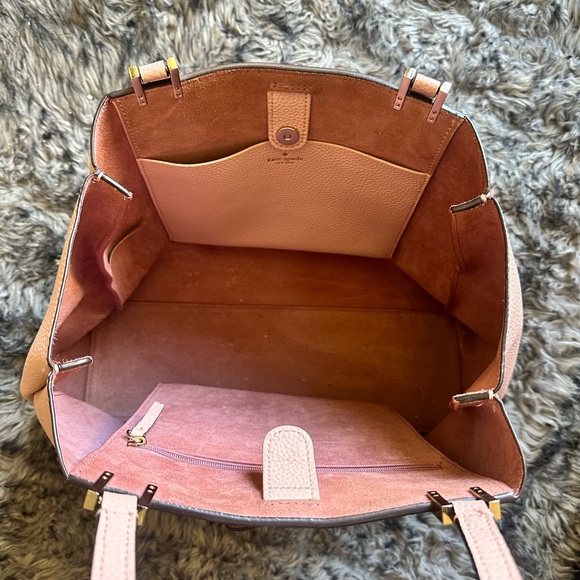 Kate spade blush pink tote in leather and suede interior - Picture 3 of 3